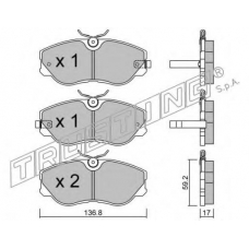 507.0 TRUSTING Комплект тормозных колодок, дисковый тормоз