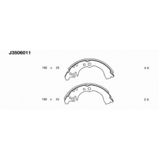 J3506011 NIPPARTS Комплект тормозных колодок