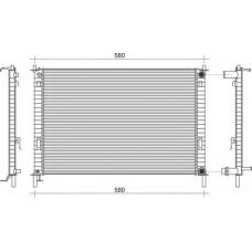 350213916000 MAGNETI MARELLI Радиатор, охлаждение двигателя