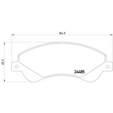 MDB2852 DON Комплект тормозных колодок, дисковый тормоз