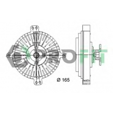 1720-3012 PROFIT Сцепление, вентилятор радиатора