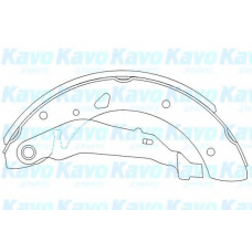 KBS-9915 KAVO PARTS Комплект тормозных колодок