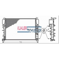 0300091 KUHLER SCHNEIDER Радиатор, охлаждение двигател
