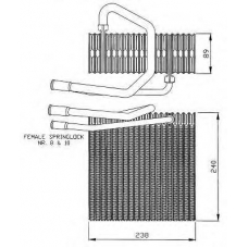 36011 NRF Испаритель, кондиционер