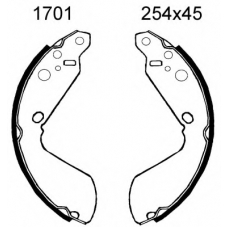 01701 BSF Комплект тормозных колодок