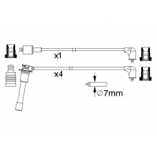 0 986 357 194 BOSCH Комплект проводов зажигания