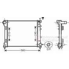17002403 VAN WEZEL Радиатор, охлаждение двигателя