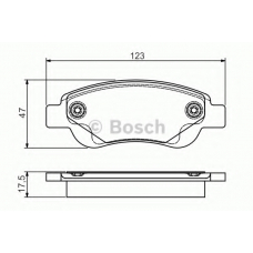 0 986 495 085 BOSCH Комплект тормозных колодок, дисковый тормоз