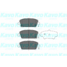 KBP-2013 KAVO PARTS Комплект тормозных колодок, дисковый тормоз