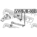 VWBJB-002 FEBEST ремонтный комплект, несущие / направляющие шарниры