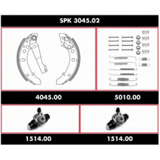 SPK 3045.02 REMSA Комплект тормозов, барабанный тормозной механизм
