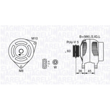 063377433010 MAGNETI MARELLI Генератор