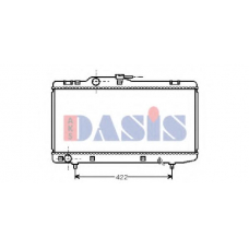211610N AKS DASIS Радиатор, охлаждение двигателя
