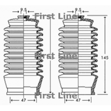 FSG3257 FIRST LINE Пыльник, рулевое управление