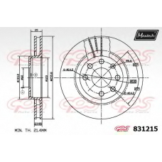 831215.6060 MAXTECH Тормозной диск