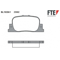 BL1920A1 FTE Комплект тормозных колодок, дисковый тормоз