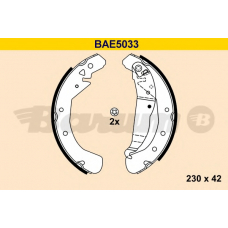 BAE5033 BARUM Комплект тормозных колодок
