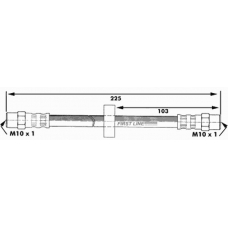 FBH6025 FIRST LINE Тормозной шланг