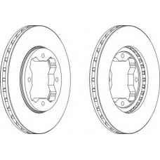 DDF450-1 FERODO Тормозной диск