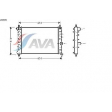 LC2078 AVA Радиатор, охлаждение двигателя