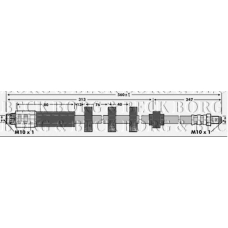 BBH6905 BORG & BECK Тормозной шланг