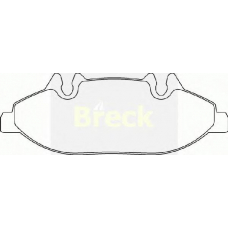 24007 00 BRECK Комплект тормозных колодок, дисковый тормоз