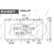 T156A101 NPS Радиатор, охлаждение двигателя