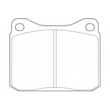 WBP20280A WAGNER LOCKHEED Комплект тормозных колодок, дисковый тормоз