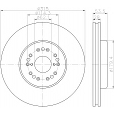 MDC1882 MINTEX Тормозной диск