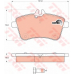 GDB1628 TRW Комплект тормозных колодок, дисковый тормоз