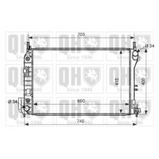 QER2585 QUINTON HAZELL Радиатор, охлаждение двигателя