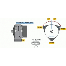 0 124 655 009 BOSCH Генератор