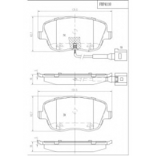 FBP4110 FI.BA Комплект тормозных колодок, дисковый тормоз