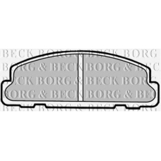 BBP1321 BORG & BECK Комплект тормозных колодок, дисковый тормоз