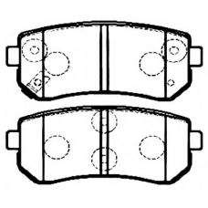 AKD-0436 ASVA Комплект тормозных колодок, дисковый тормоз