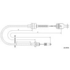 18.0056 CABOR Трос, управление сцеплением