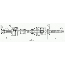 DRS6175.00 OPEN PARTS Приводной вал