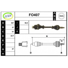 FO407 SERA Приводной вал