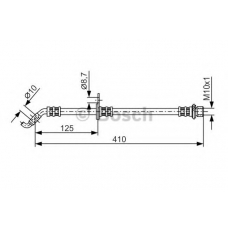 1 987 481 360 BOSCH Тормозной шланг