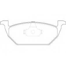 WBP23130B WAGNER LOCKHEED Комплект тормозных колодок, дисковый тормоз