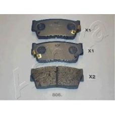 50-08-806 Ashika Комплект тормозных колодок, дисковый тормоз