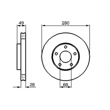 0 986 479 030 BOSCH Тормозной диск