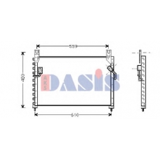 112180N AKS DASIS Конденсатор, кондиционер