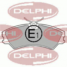 LP668 DELPHI Комплект тормозных колодок, дисковый тормоз