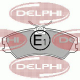 LP668<br />DELPHI<br />Комплект тормозных колодок, дисковый тормоз