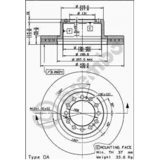 09.8793.10 BREMBO Тормозной диск