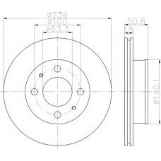 8DD 355 112-761 HELLA PAGID Тормозной диск