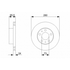 0 986 479 312 BOSCH Тормозной диск