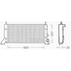 DRM10023 DENSO Радиатор, охлаждение двигателя