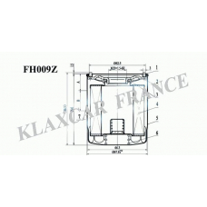 FH009z KLAXCAR FRANCE Масляный фильтр